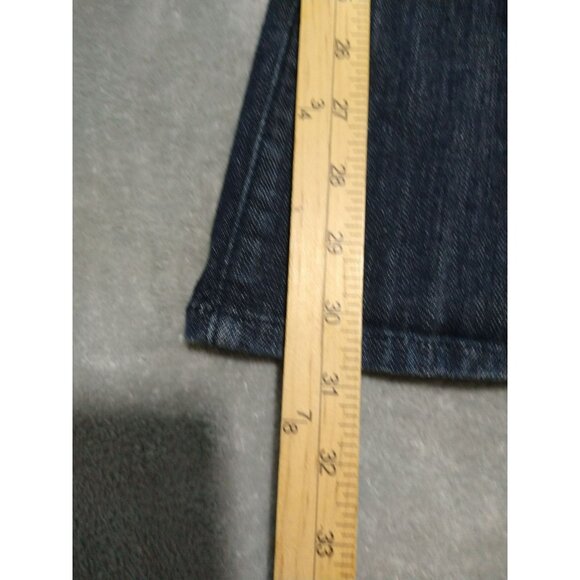 NYDJ Jeans Womens 16 Blue Denim Billie Mini Boot Cut Dark Wash Flap Pockets - Picture 5 of 8